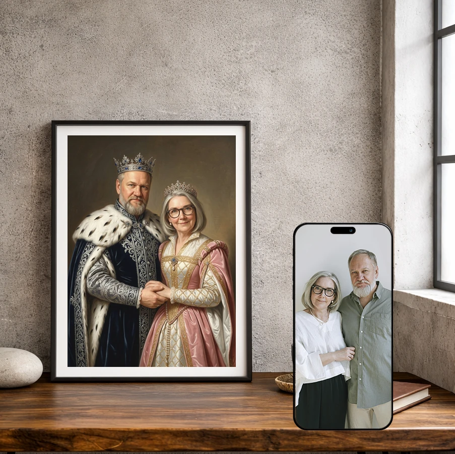 Portret Królewski dla Pary lub Rodziny – Historyczna Pamiątka - obrazek 2