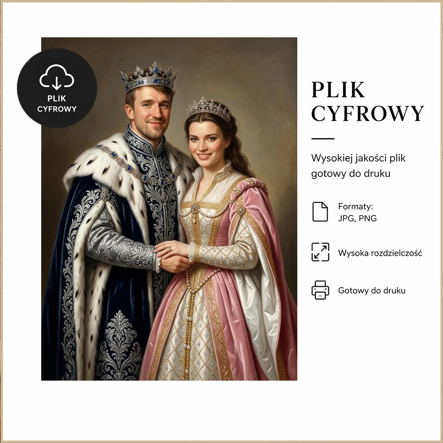 Portret Królewski dla Pary lub Rodziny – Historyczna Pamiątka - obrazek 6
