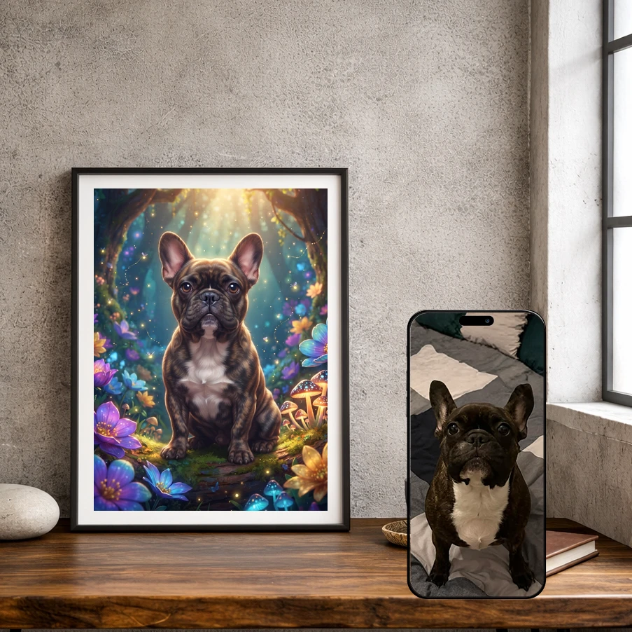 Portret Pupila w Bajkowym Stylu 3D – Personalizowany Obraz Psa lub Kota - obrazek 2